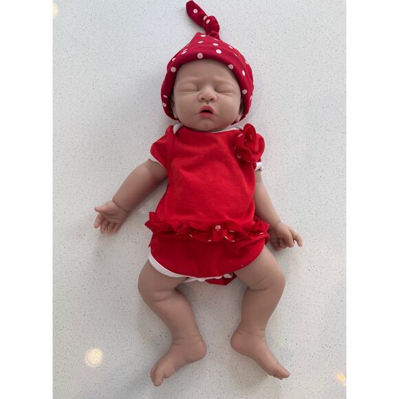 Full Silicone Reborn Baby Doll Realistic Lifelike Newborn Handmade Collectible - Picture 1 of 1
